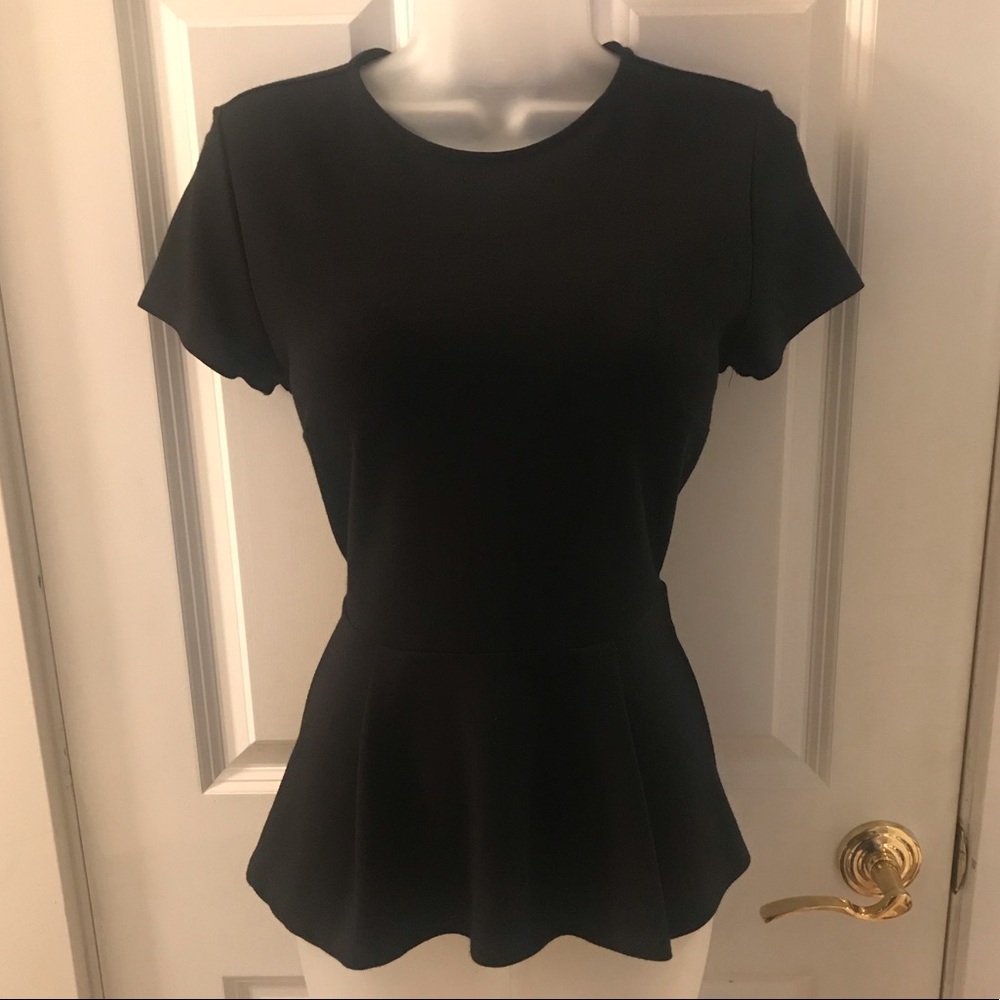Black Peplum Forever 21 Shirt
